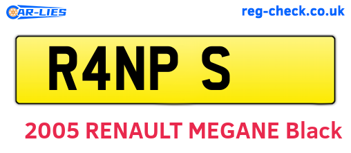 R4NPS are the vehicle registration plates.