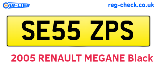 SE55ZPS are the vehicle registration plates.