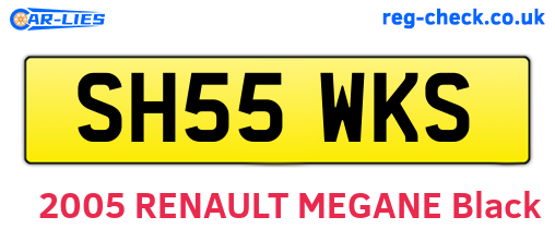 SH55WKS are the vehicle registration plates.