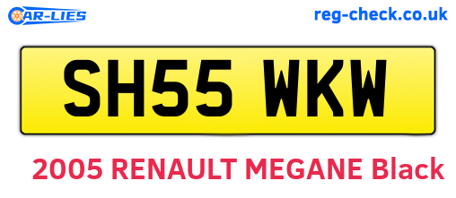 SH55WKW are the vehicle registration plates.