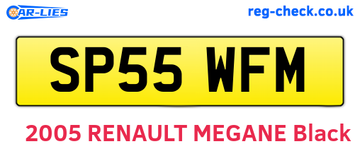 SP55WFM are the vehicle registration plates.