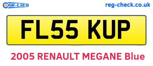 FL55KUP are the vehicle registration plates.