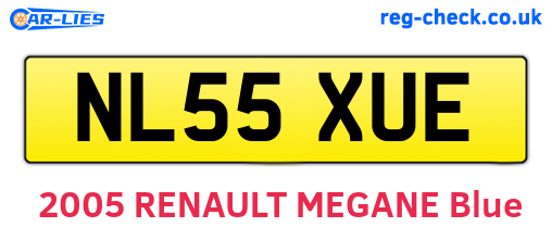 NL55XUE are the vehicle registration plates.