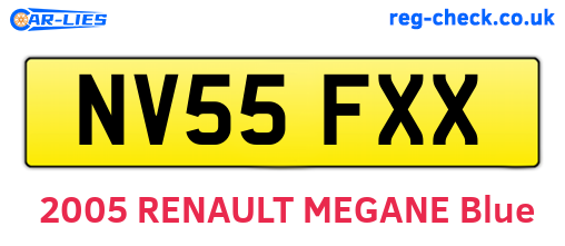 NV55FXX are the vehicle registration plates.