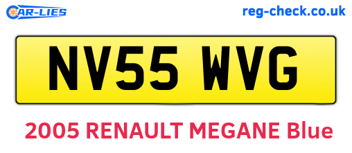 NV55WVG are the vehicle registration plates.