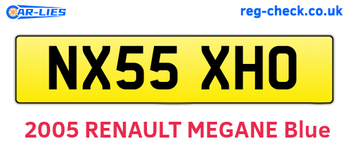 NX55XHO are the vehicle registration plates.