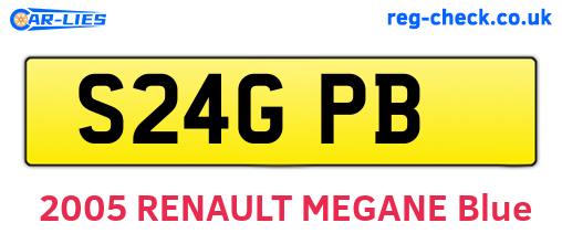 S24GPB are the vehicle registration plates.