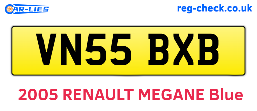 VN55BXB are the vehicle registration plates.