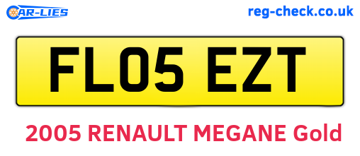 FL05EZT are the vehicle registration plates.
