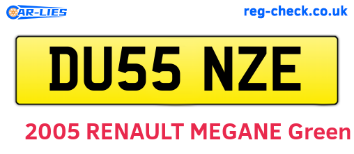 DU55NZE are the vehicle registration plates.