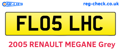 FL05LHC are the vehicle registration plates.