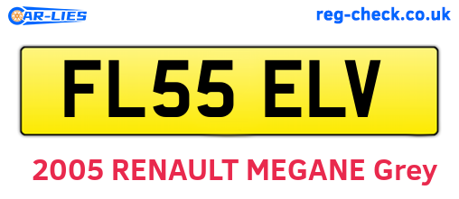 FL55ELV are the vehicle registration plates.