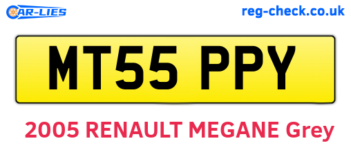 MT55PPY are the vehicle registration plates.