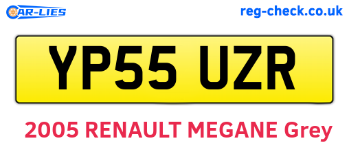 YP55UZR are the vehicle registration plates.