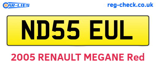 ND55EUL are the vehicle registration plates.