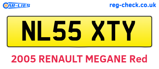 NL55XTY are the vehicle registration plates.