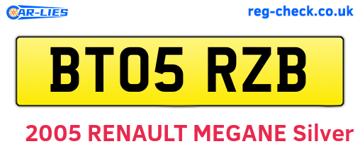 BT05RZB are the vehicle registration plates.