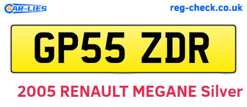 GP55ZDR are the vehicle registration plates.