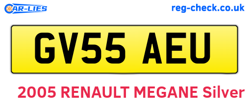 GV55AEU are the vehicle registration plates.