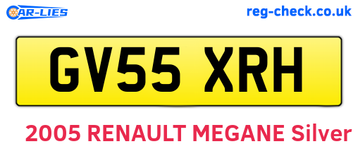 GV55XRH are the vehicle registration plates.