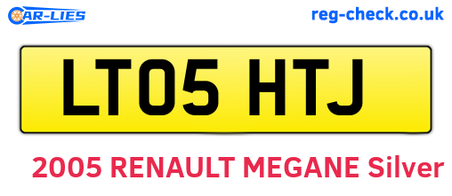 LT05HTJ are the vehicle registration plates.