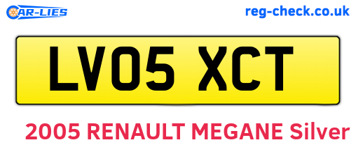 LV05XCT are the vehicle registration plates.
