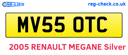 MV55OTC are the vehicle registration plates.
