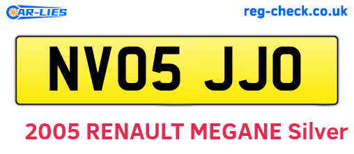 NV05JJO are the vehicle registration plates.