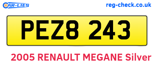 PEZ8243 are the vehicle registration plates.