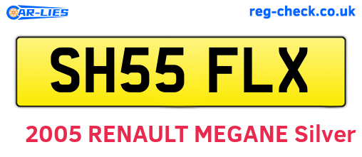SH55FLX are the vehicle registration plates.