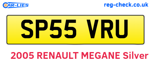 SP55VRU are the vehicle registration plates.