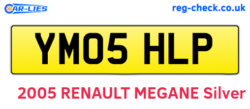 YM05HLP are the vehicle registration plates.