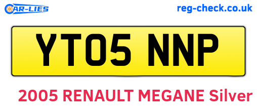 YT05NNP are the vehicle registration plates.
