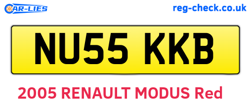 NU55KKB are the vehicle registration plates.