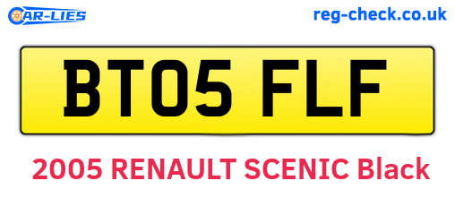 BT05FLF are the vehicle registration plates.