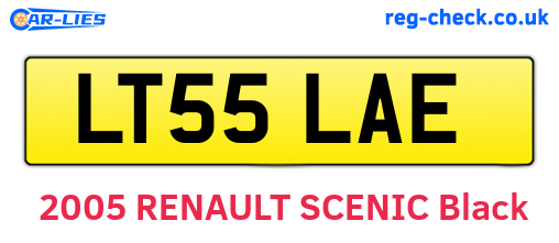 LT55LAE are the vehicle registration plates.
