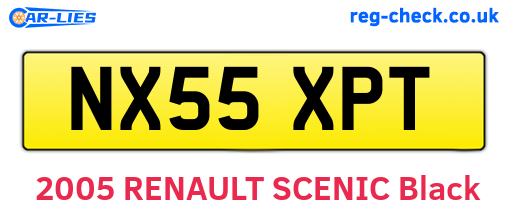 NX55XPT are the vehicle registration plates.