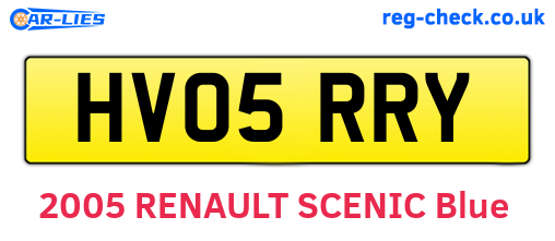 HV05RRY are the vehicle registration plates.