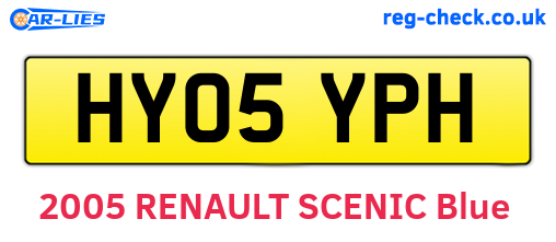 HY05YPH are the vehicle registration plates.