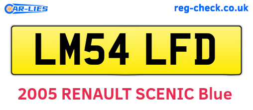 LM54LFD are the vehicle registration plates.