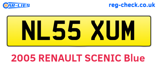 NL55XUM are the vehicle registration plates.