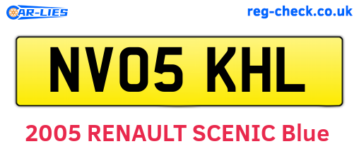 NV05KHL are the vehicle registration plates.