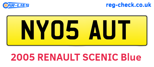 NY05AUT are the vehicle registration plates.