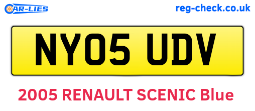 NY05UDV are the vehicle registration plates.