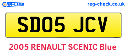 SD05JCV are the vehicle registration plates.