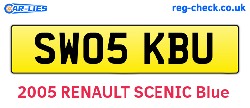SW05KBU are the vehicle registration plates.