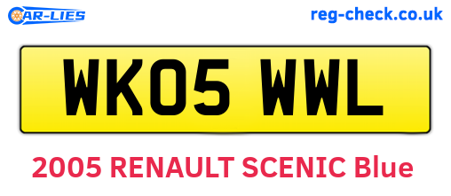 WK05WWL are the vehicle registration plates.