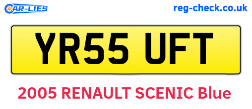 YR55UFT are the vehicle registration plates.