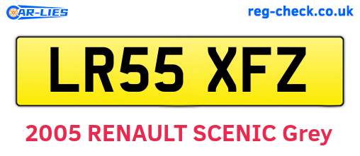 LR55XFZ are the vehicle registration plates.