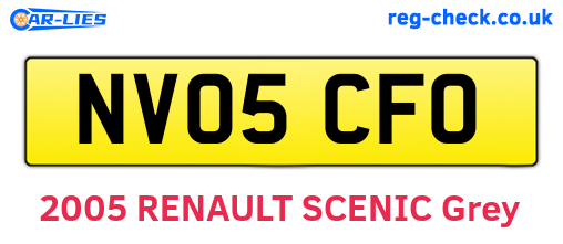 NV05CFO are the vehicle registration plates.